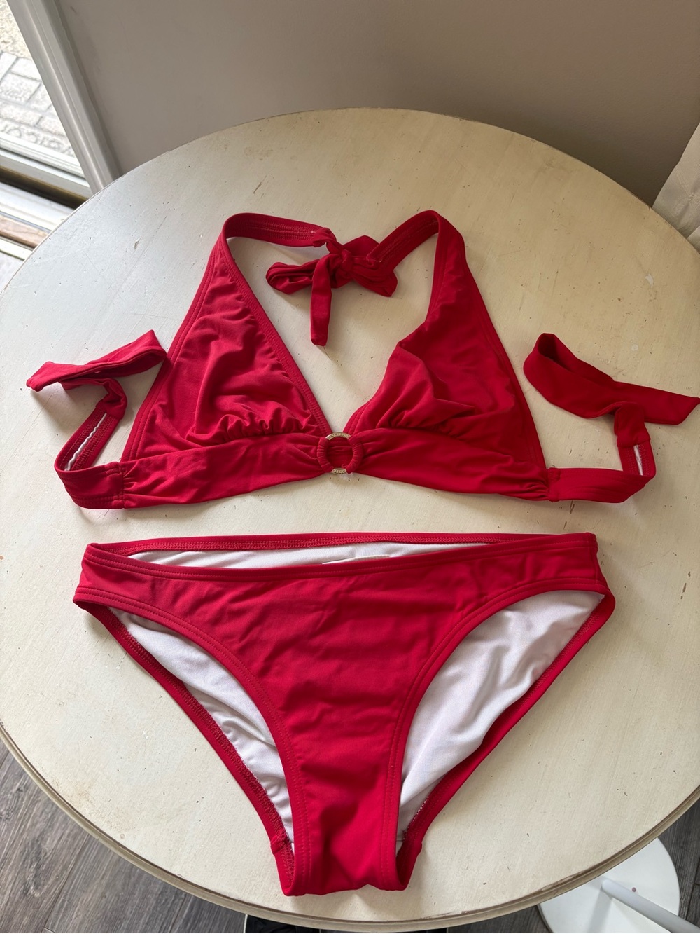 Red Michael Kors tankini Bikini Set -Women Swim S Small